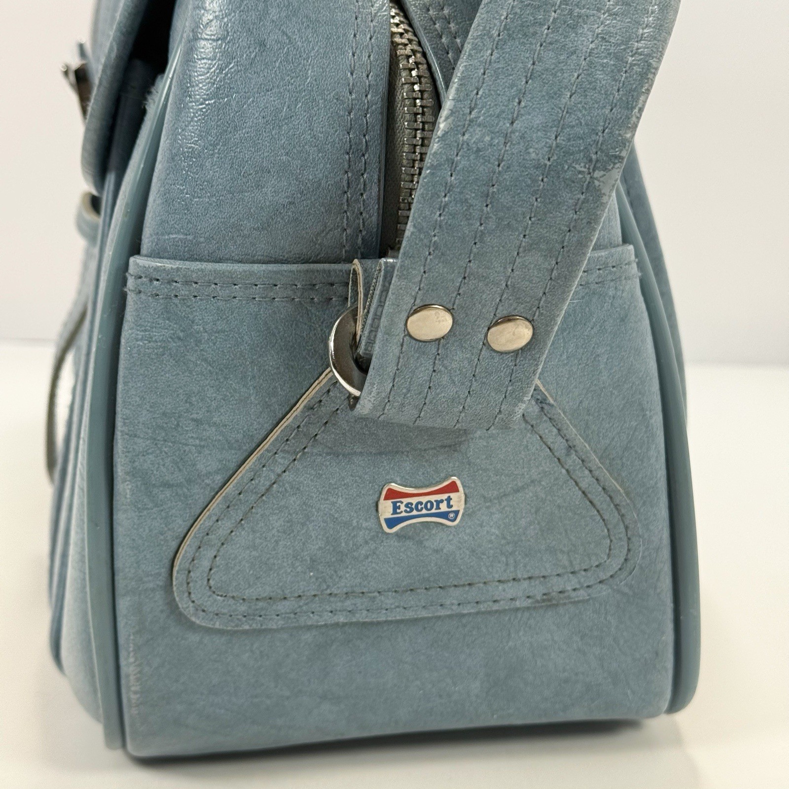 ESCORT American Luggage PAN AM Style Japan 1975 Vintage Retro Carry Travel Bag