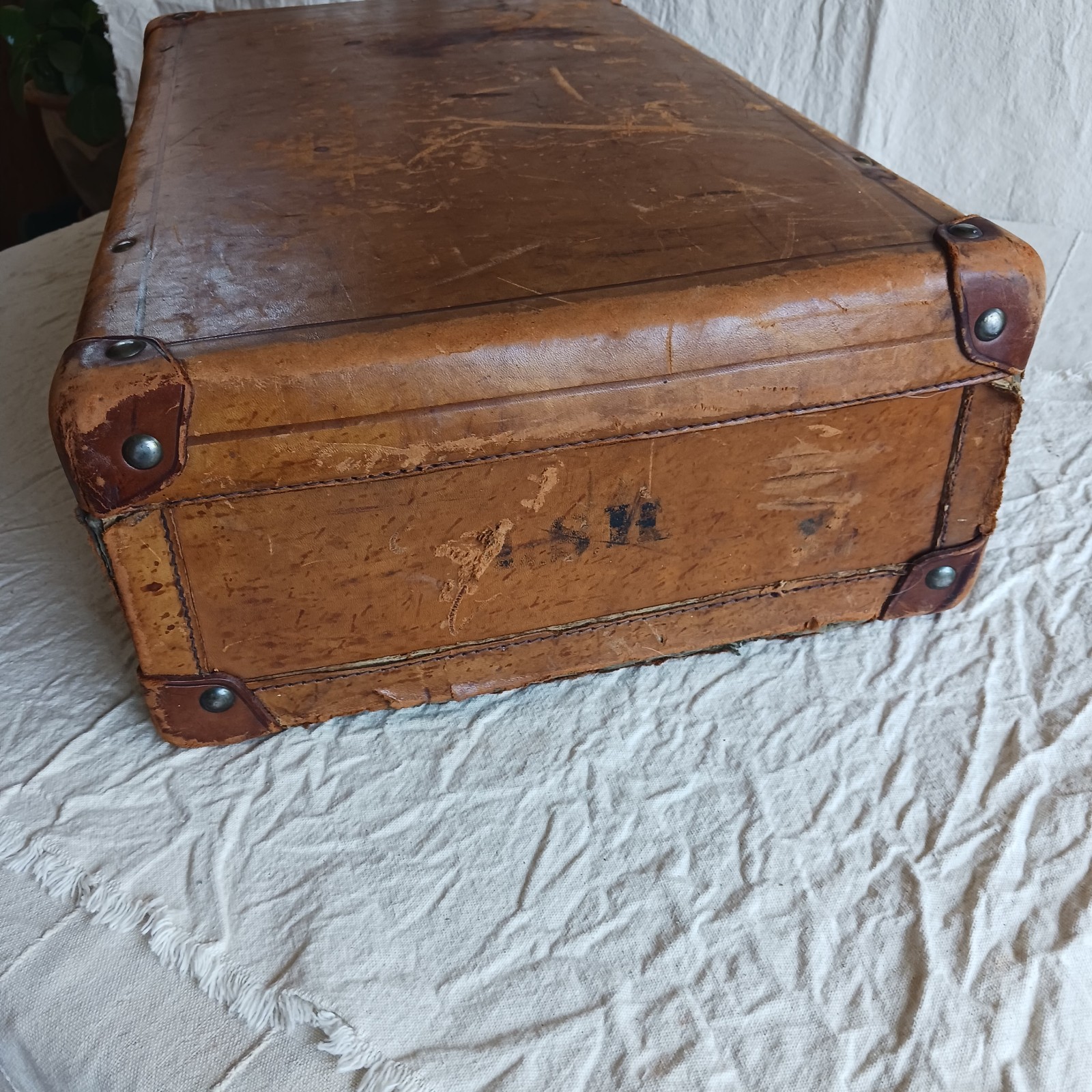 Antique Leather Suitcase
