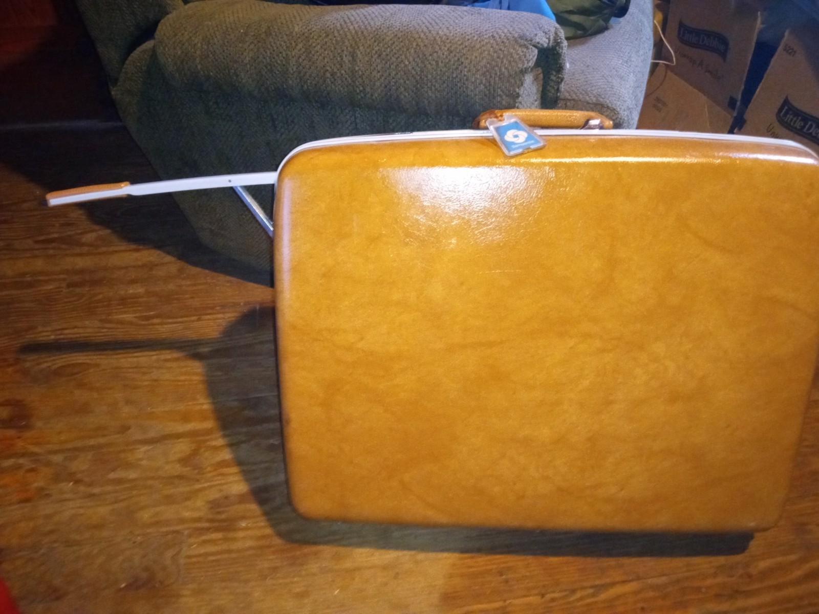 ‼️Vintage‼️ Samsonite Profile Hardside Suitcase Luggage Mustard Yellow Retro 19”