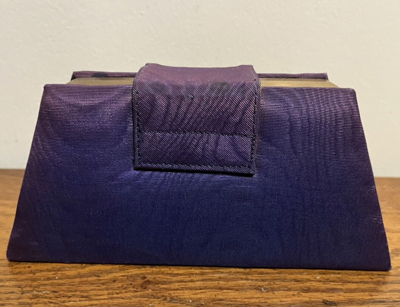 Antique Griffon Purple Moiré Travel Kit, Pre-Owned