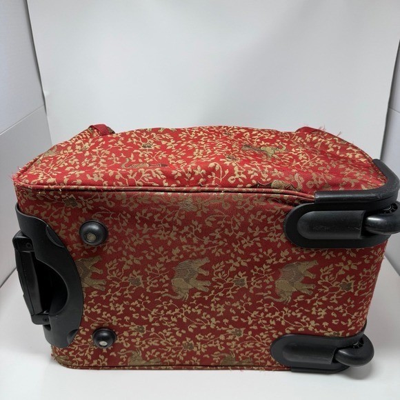 Rare American Flyer Luggage BudapestPersonal Bag Metalic Red Carry on
