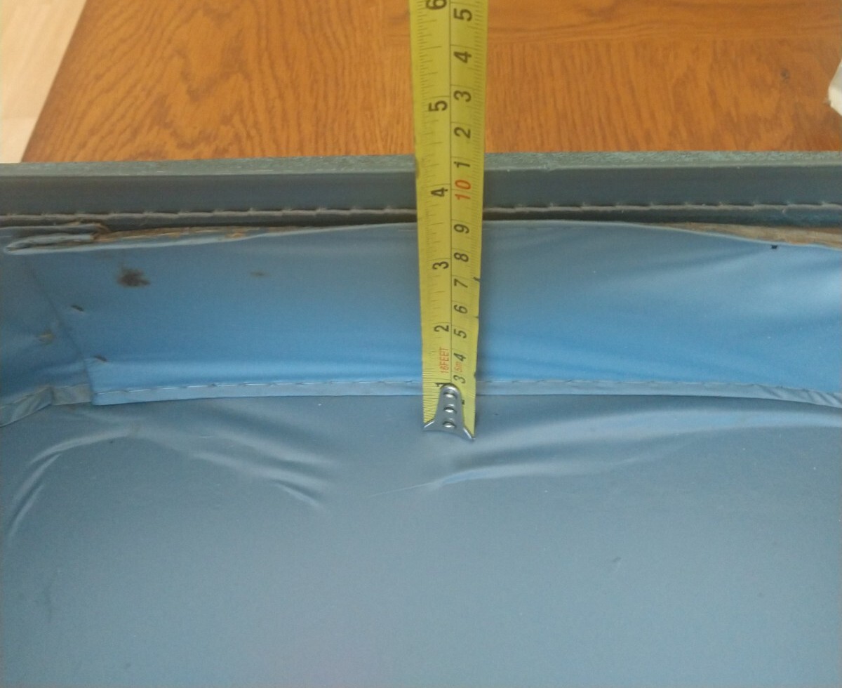 Vintage 1950s 60s Vacationer Blue Suitcase Hard Shell Luggage carry on MCM Retro
