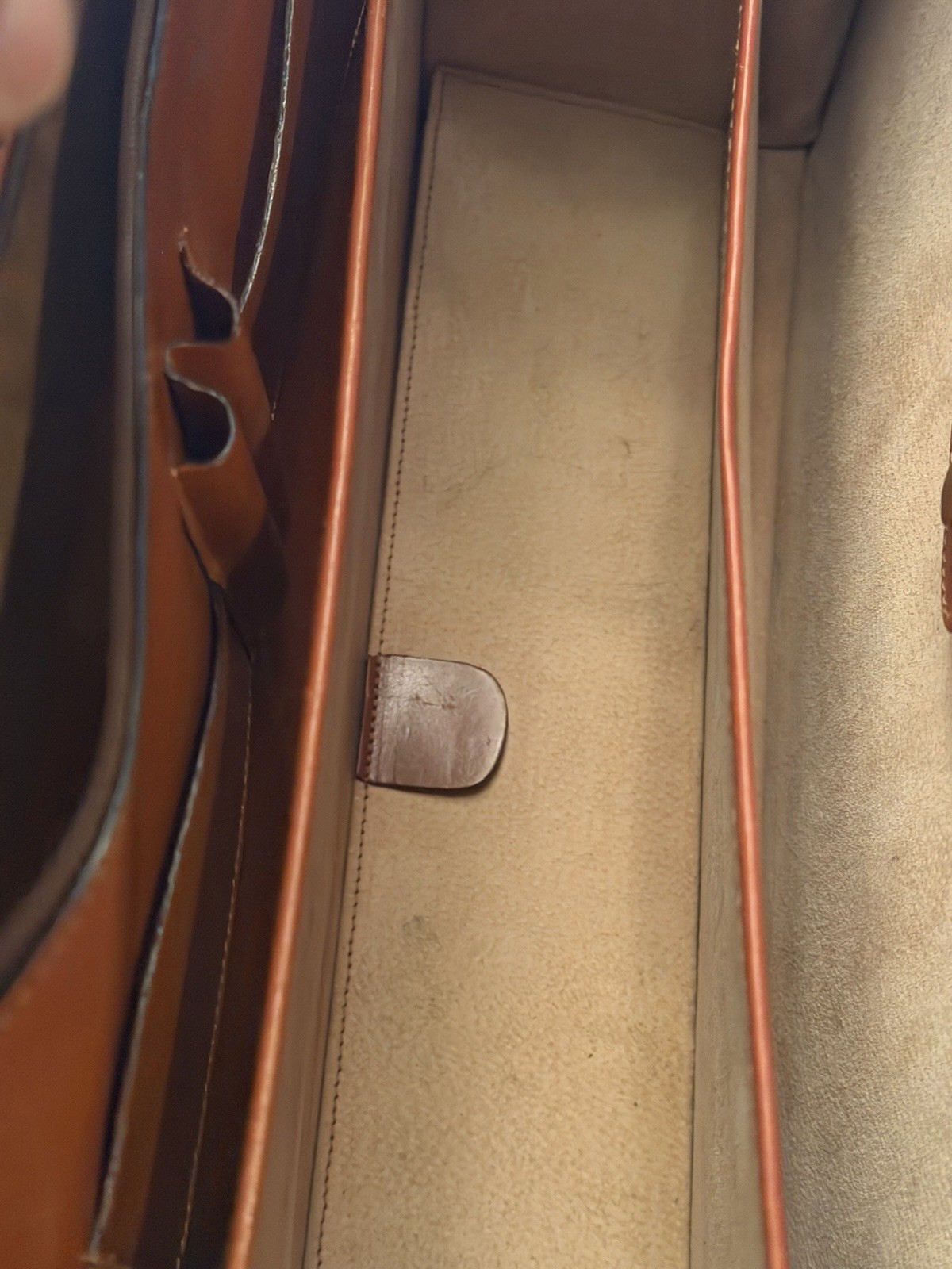 VTG Crouch & Fitzgerald Made In Italy By Briefcase Brown Leather Luggage