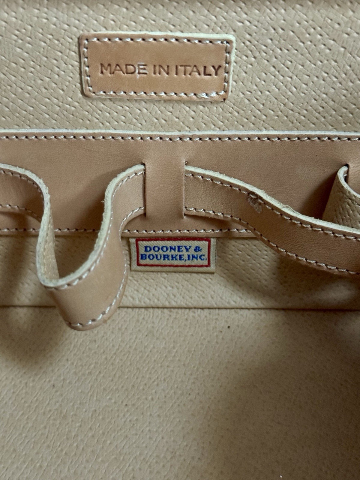 Vintage Dooney & Bourke Monogram Canvas Train Case – Pink/Burgundy Vanity Box
