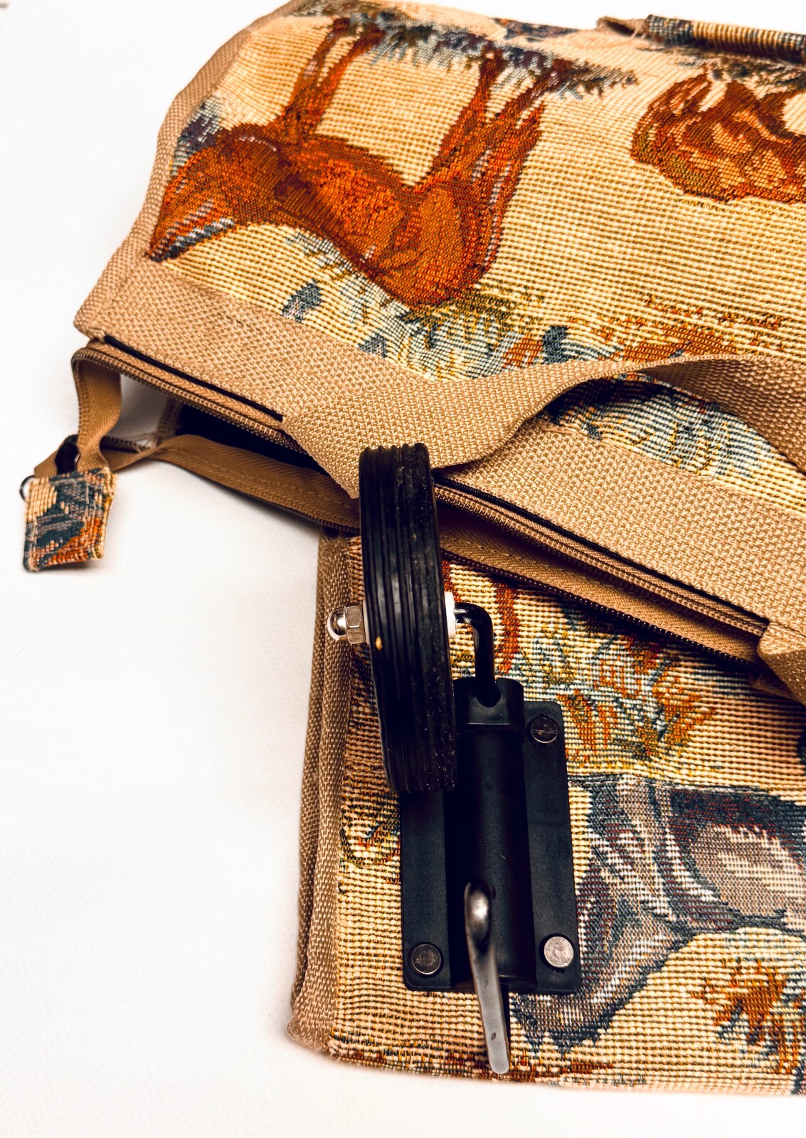 Horses Tapestry Luggage Rolling Tote Bag 22X13 Collapsible Foldable