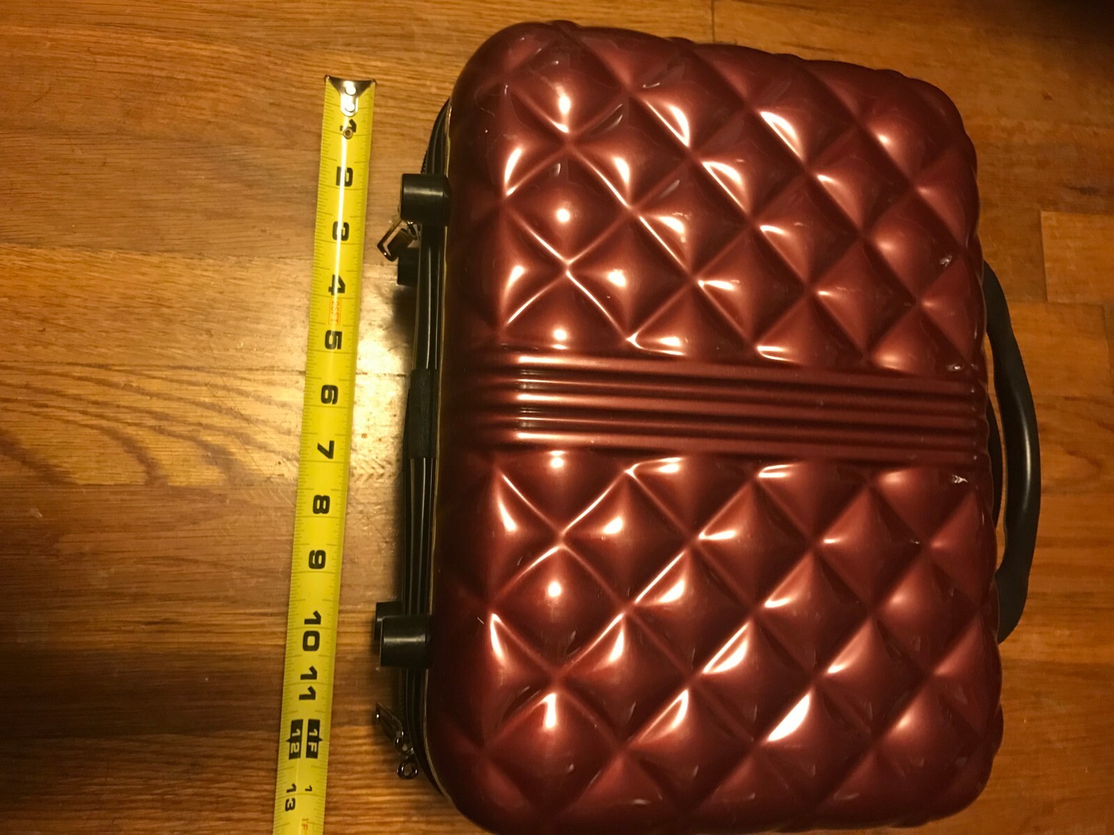 TRIFORCE ELITE PERFORMANCE Travel Make-Up Beauty Case Bag Burgandy Hardside