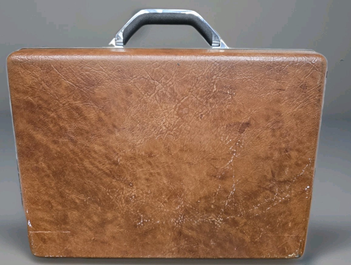 Vintage Samsonite Accord Hard Shell Attache Briefcase Combination Lock Brown
