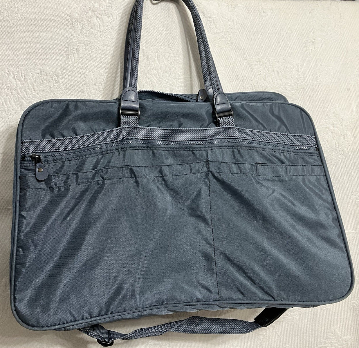 American Tourister Vintage Grey Canvas Carry On Bag