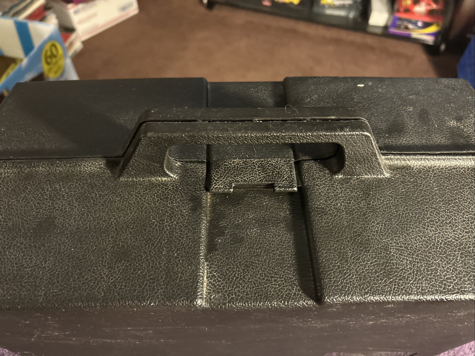 VTG Amway Distributor Black Plastic case 16x8x11 1970s 80s With Handle