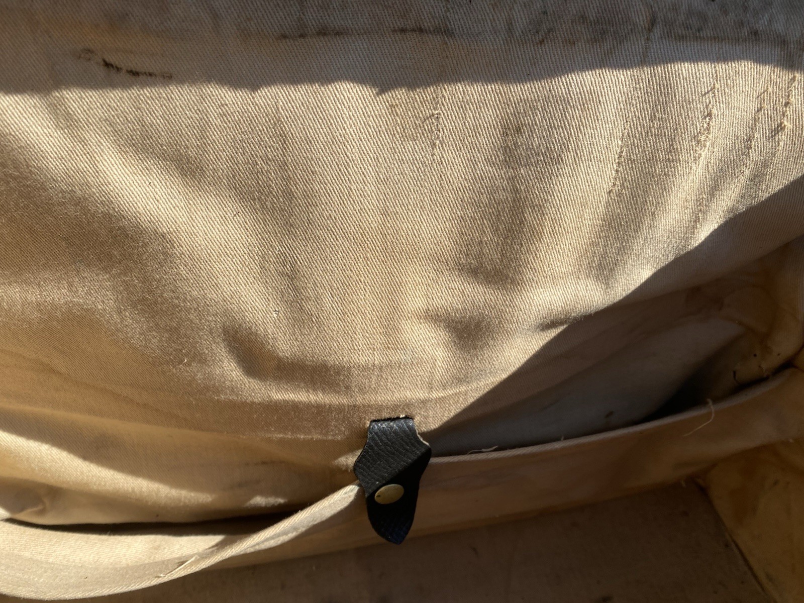 Antique Morris Traveling Goods Walrus Hide Leather Suitcase Brass Lock Vintage