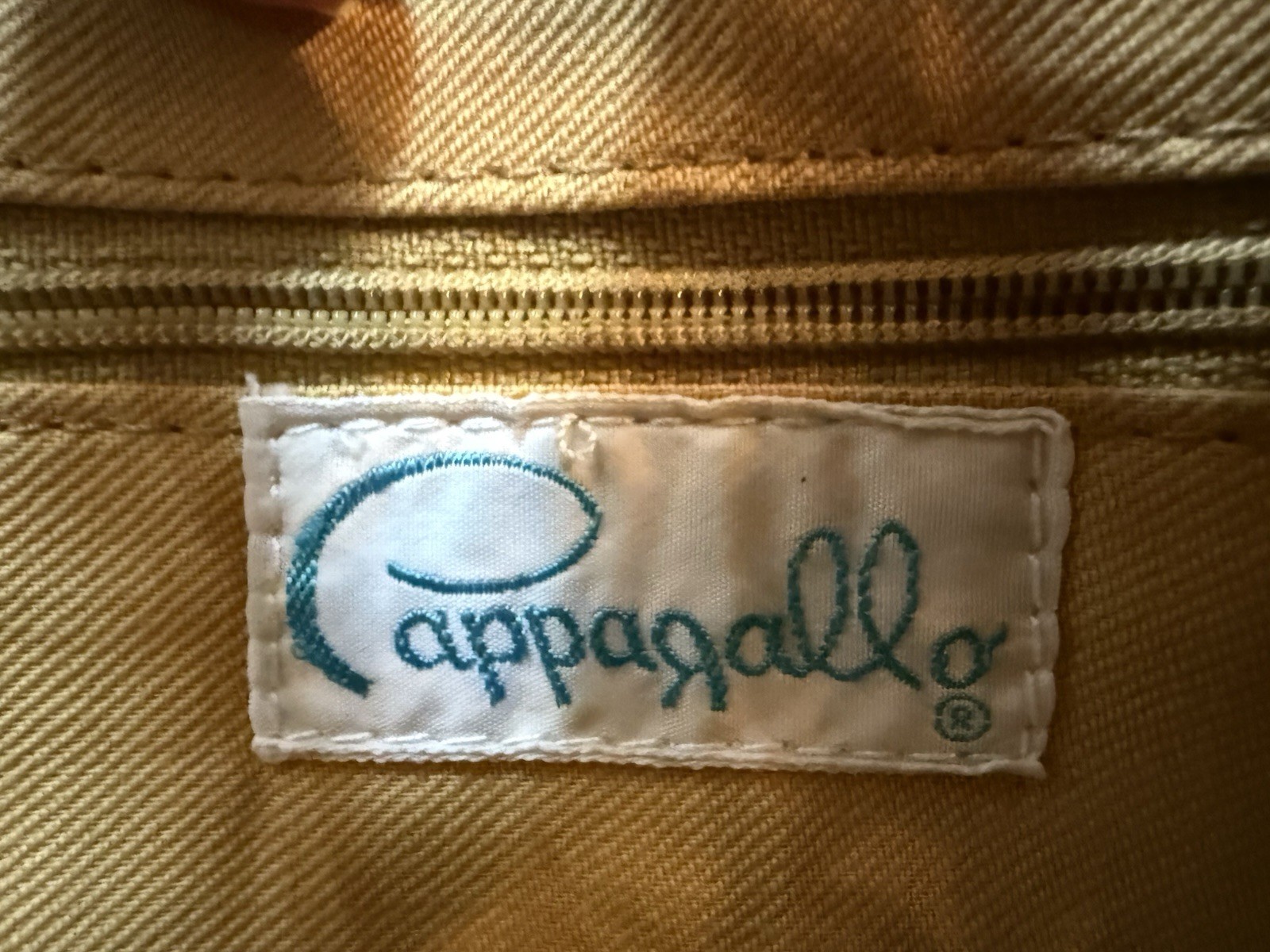 Vintage Pappagallo Leather & Corduroy Navy Briefcase, 15.5×10.5 inches
