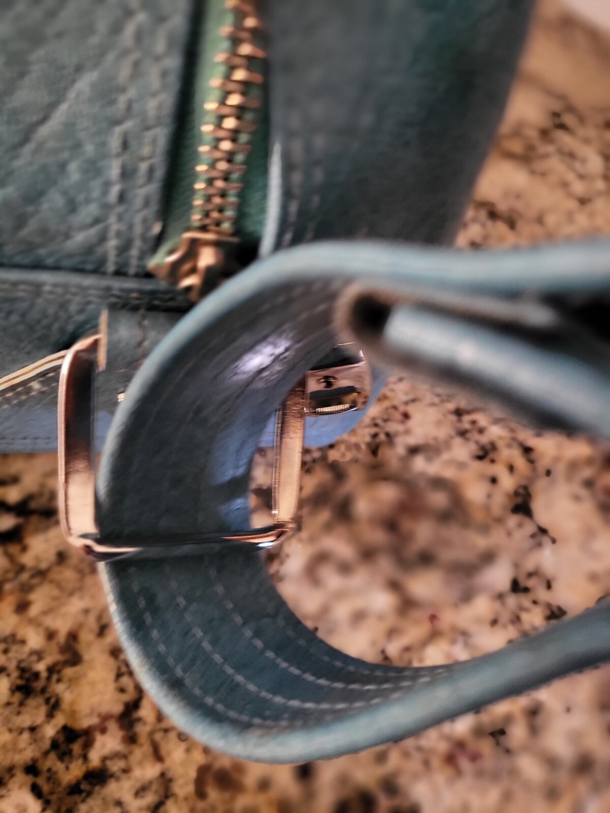 Vintage 1975 American Tourister Aqua Travel Bag Carry On Luggage Shoulder Strap