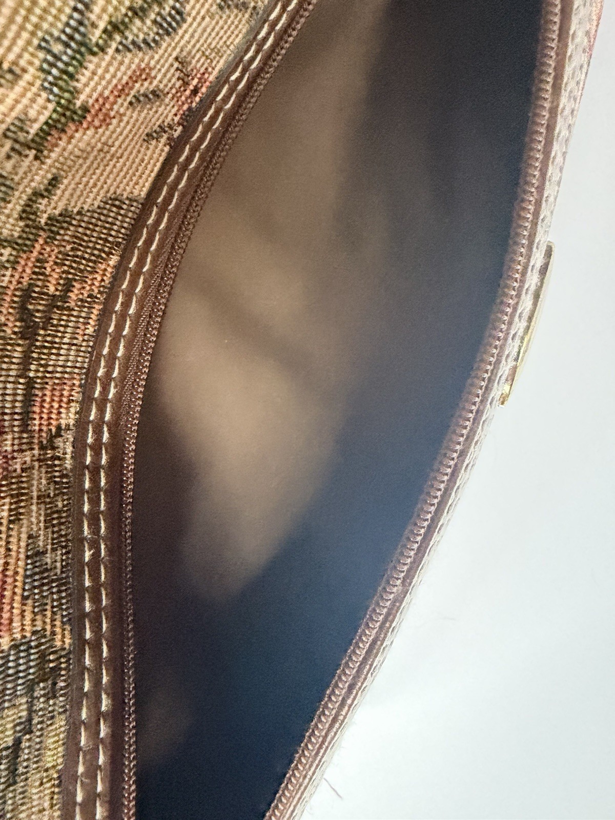 Vintage Jaguar Floral Upholstery Travel Bag