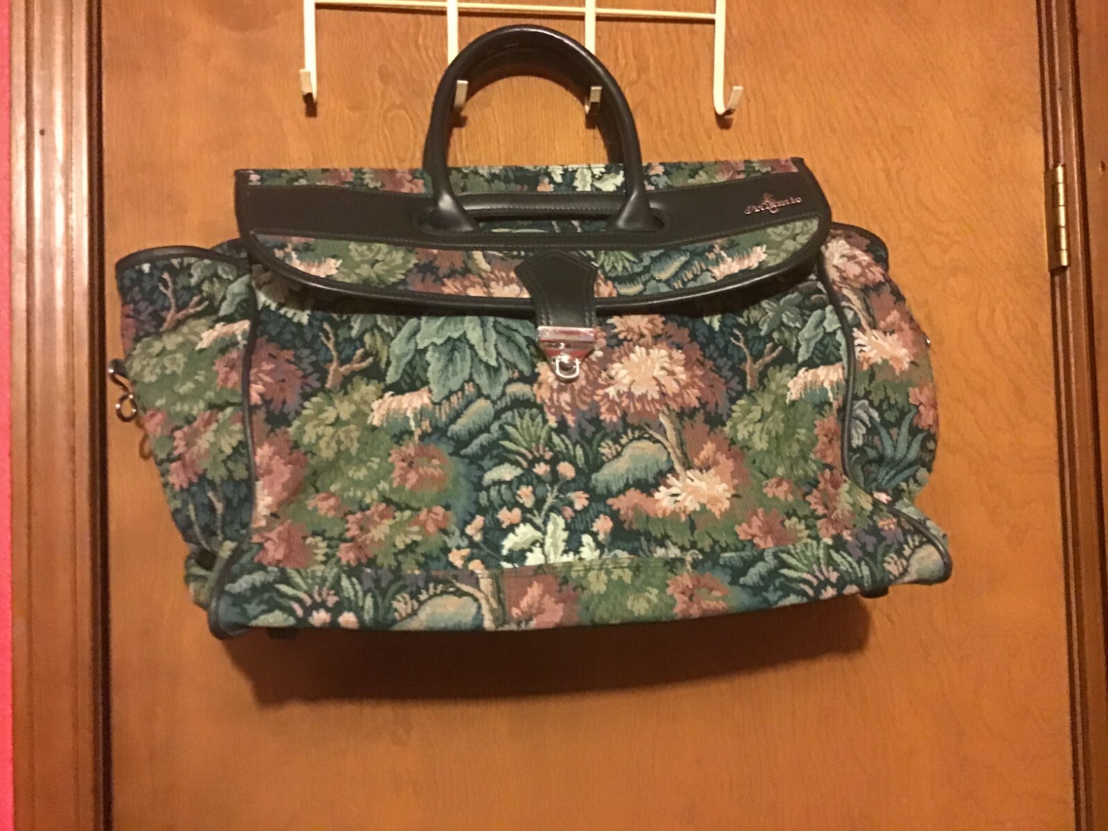 Jaguar Olive Green Floral Print Weekender