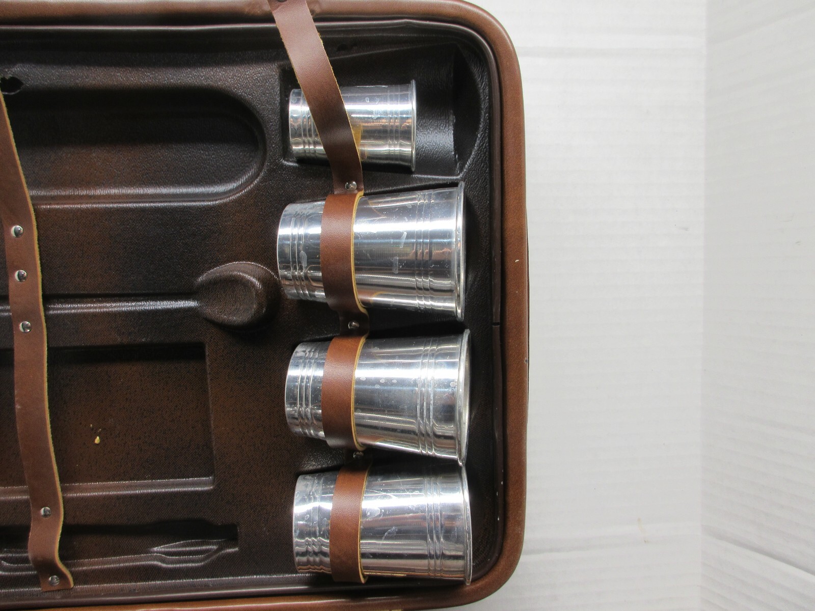 Vintage 1960’s Leather Luggage Travel Bar