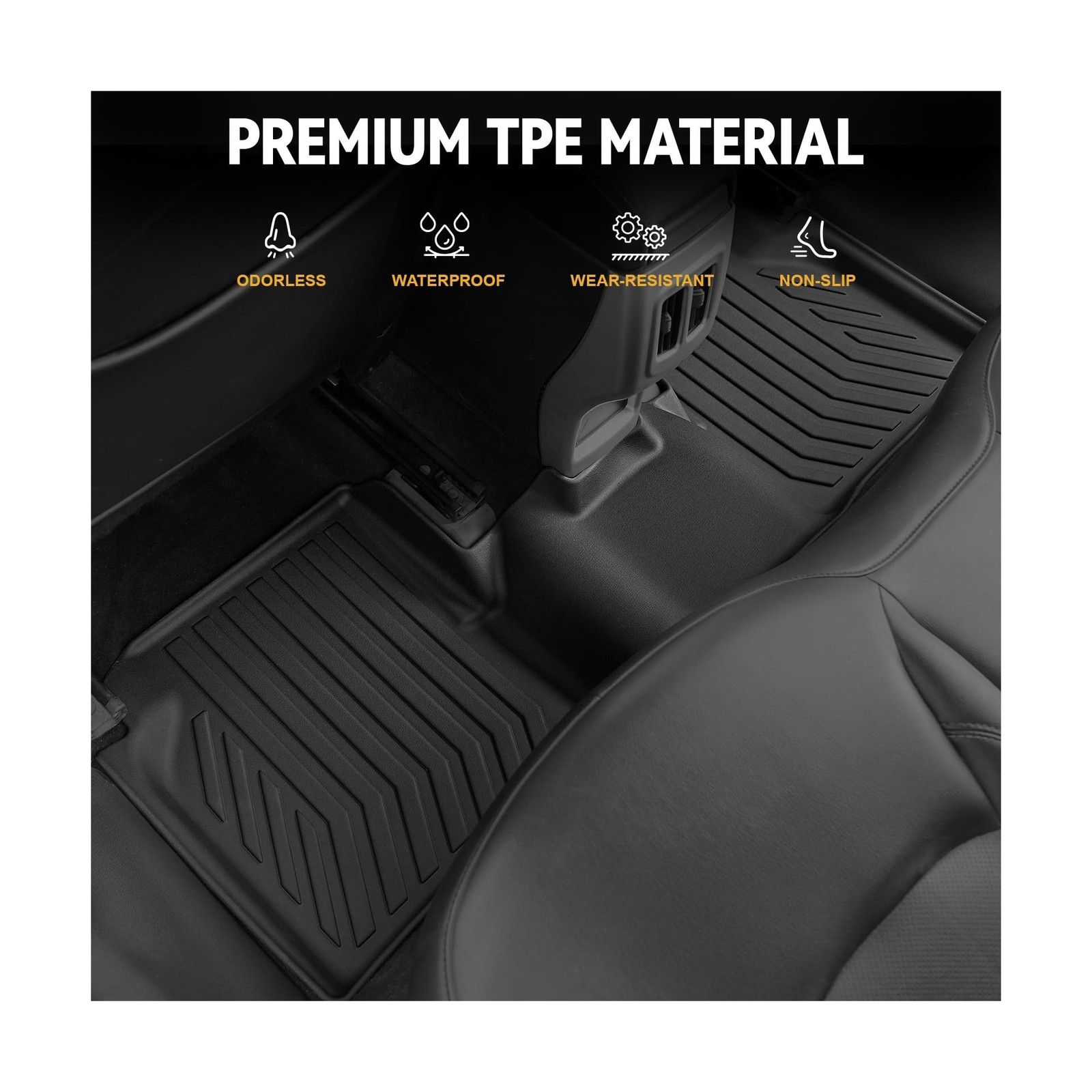 Floor Mats for Jeep Compass 2017-2025, All Weather Floor Mats Trunk Cargo Lin…