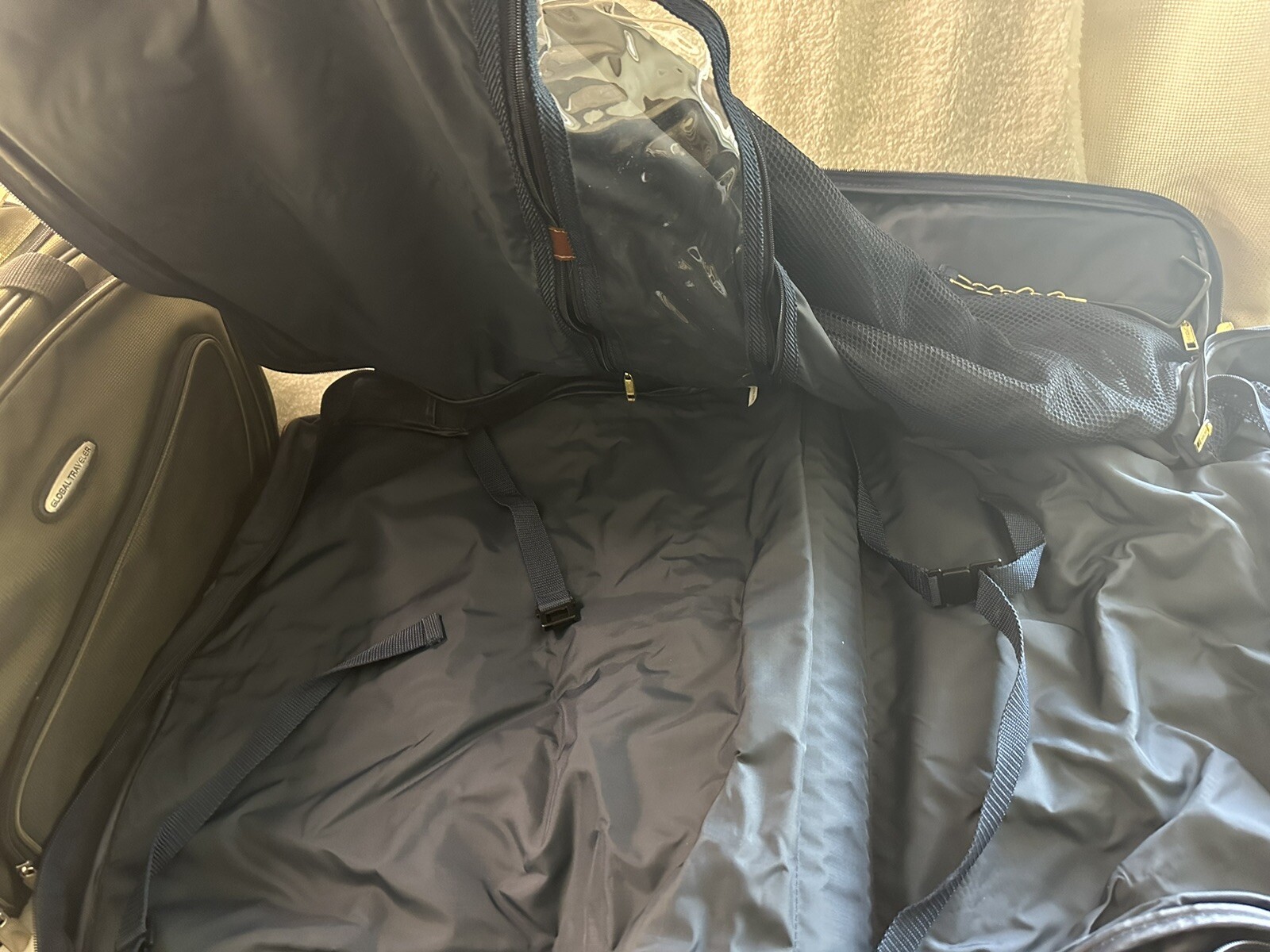 5 Bags Traveler Carry On Global Jaguar Suit Garment Bag with Small LL Bean