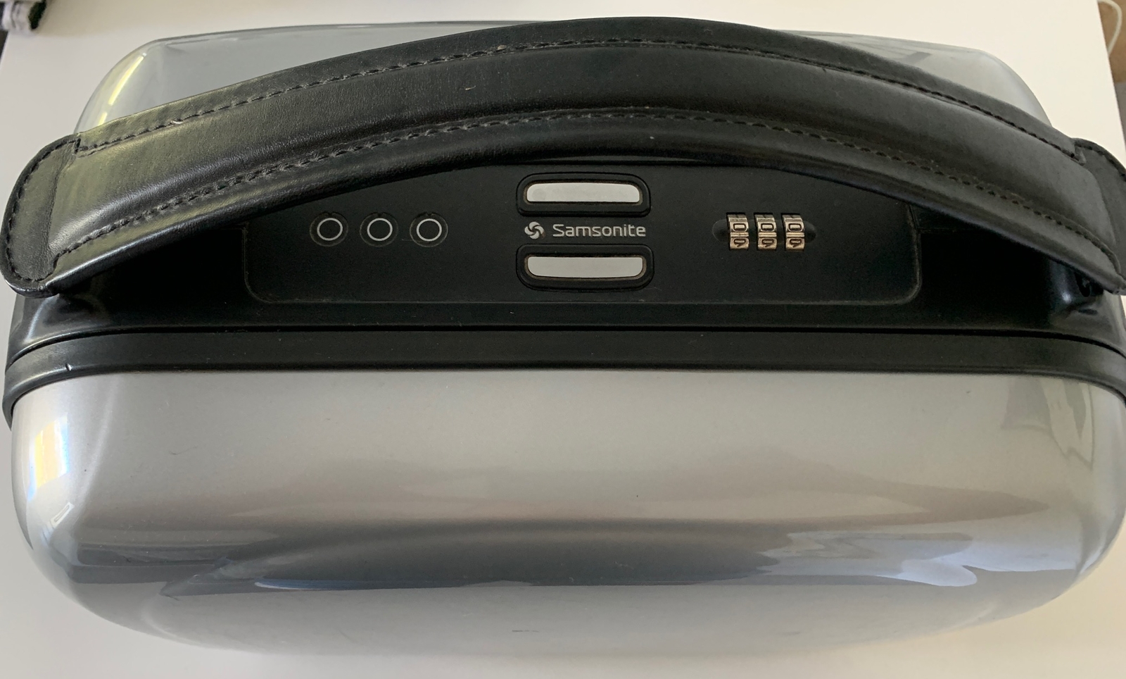 SAMSONITE Amberly-Hard Beauty Case, Combination Lock, Leather Retractable Handle