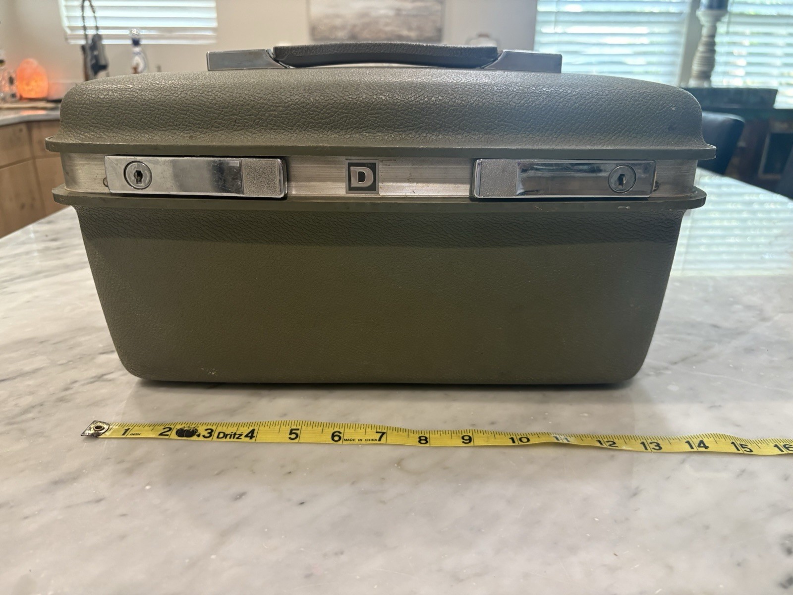 Vintage Mid-Century Modern Samsonite Saturn Hard Shell Train Case Retro Travel