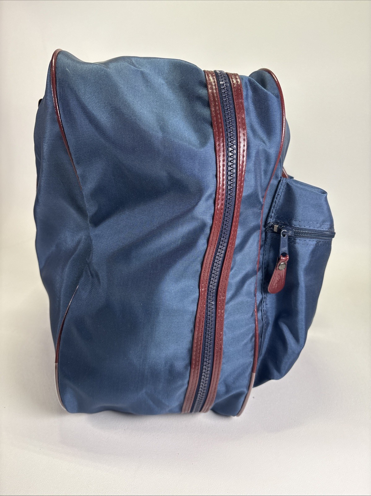 Vintage Yves Saint Laurent 2-Piece Travel Set Navy Nylon Duffel Garment Bag⁠