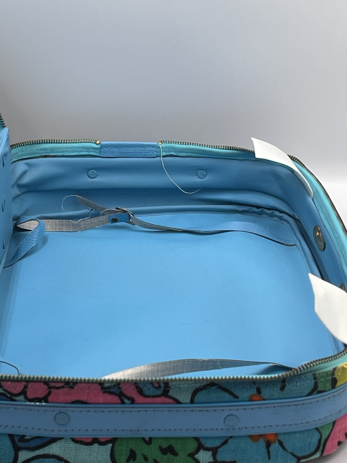 Retro Groovy Mod Flowers Suitcase Carry On Travel Hippie Boho MCM Canvas 1960’s