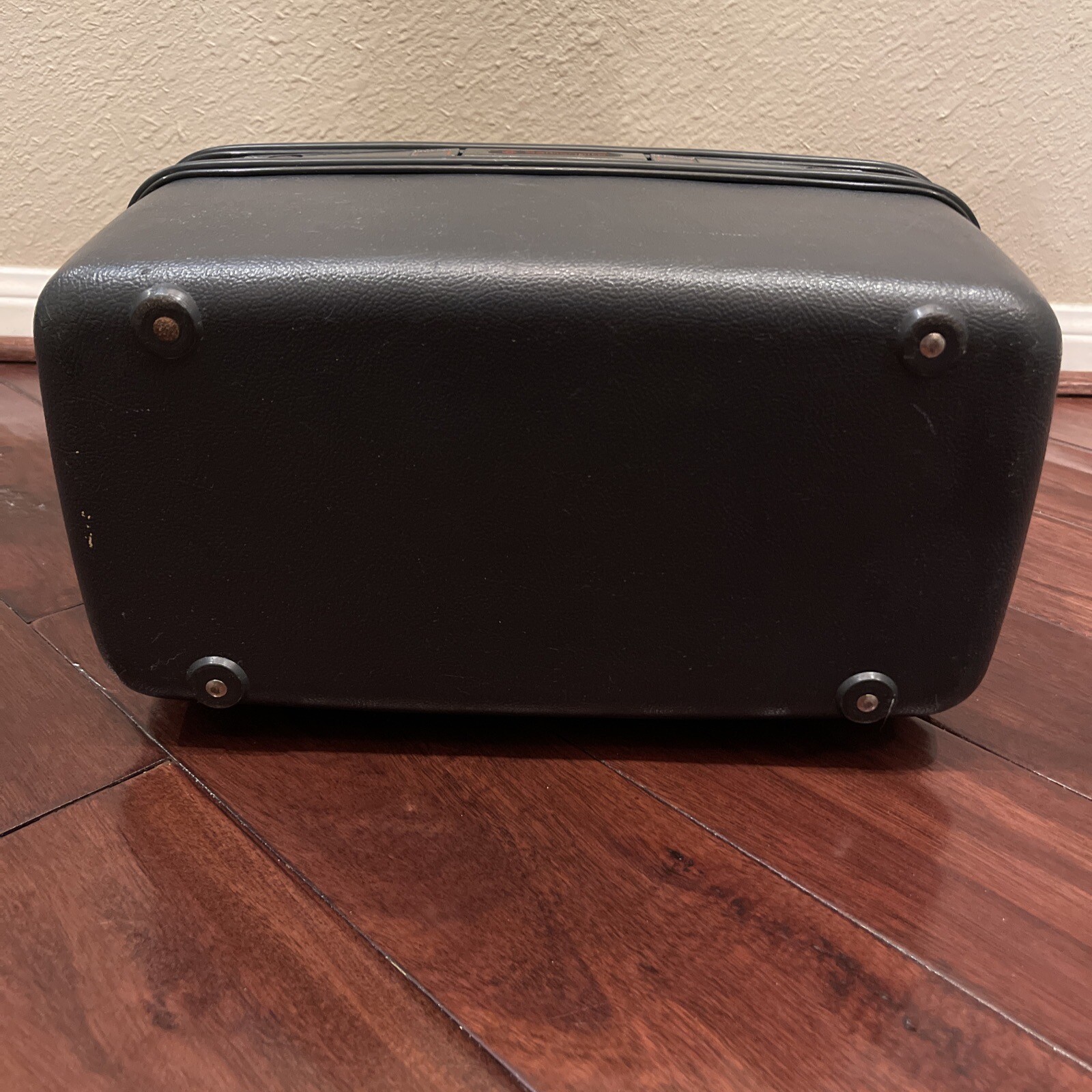 Vintage Samsonite System 4 Train Make-up Case, Dark Slate Blue w/ Mirror