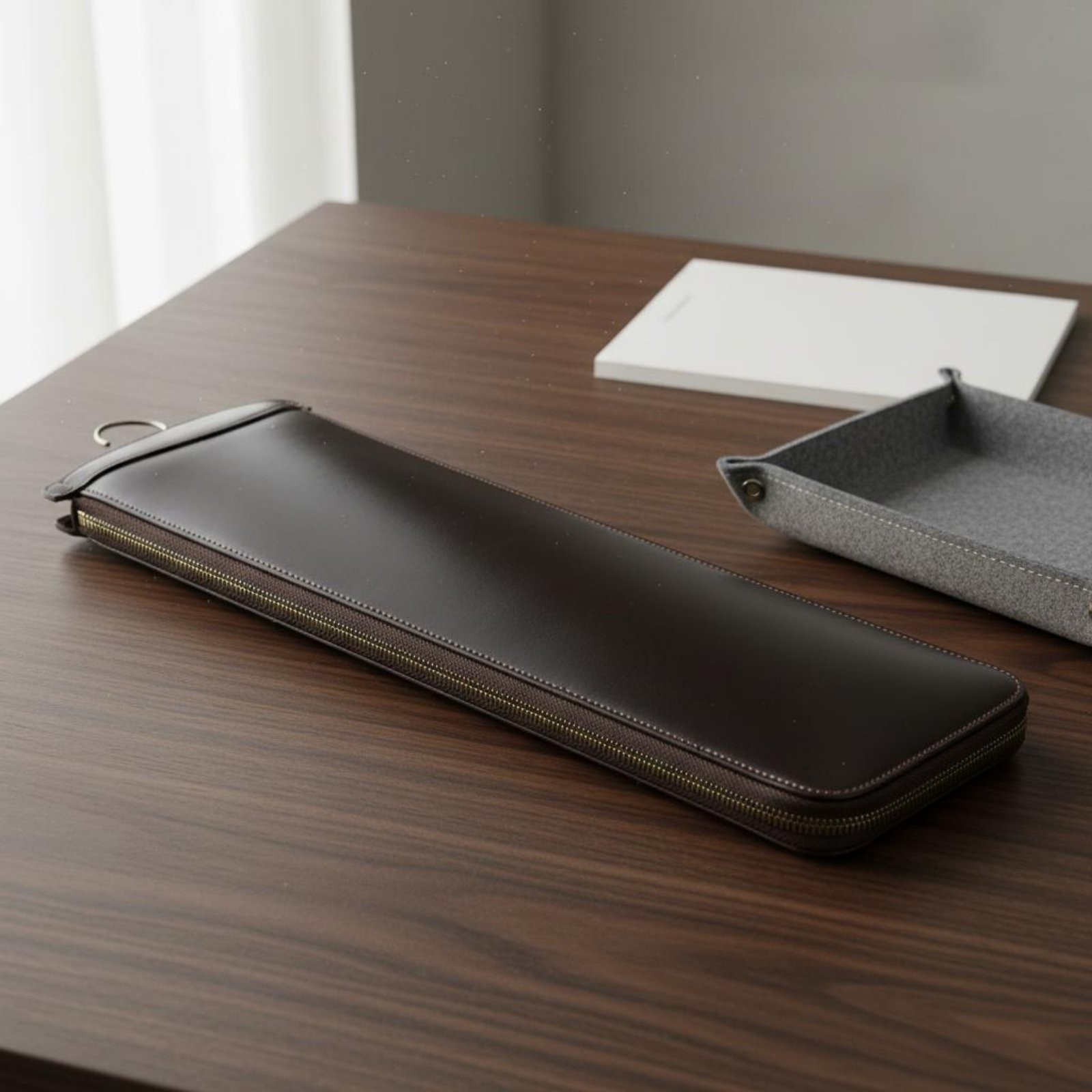Leather Tie Commute Holder Slim Leather Tie Box Holds Two Ties