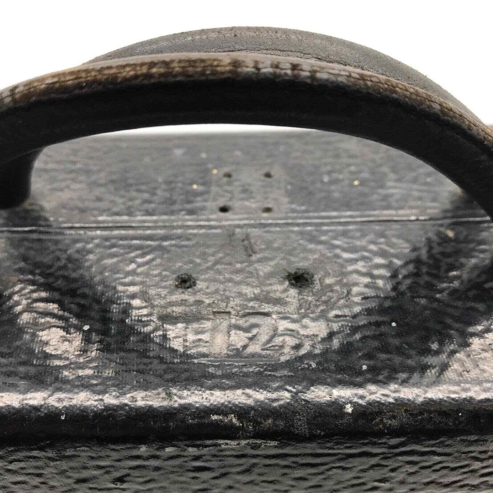 Vintage Black Briefcase Carrying Case #12 Leather Handles