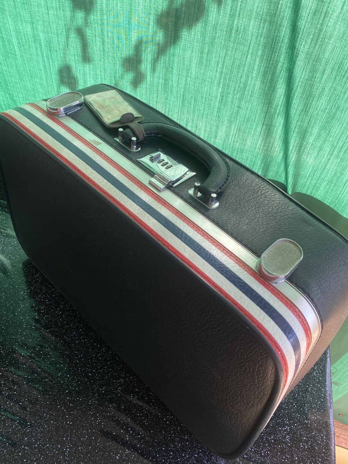 MCM Ventura Suitcase Medium 22 X 15 Red White & Blue 1970’s