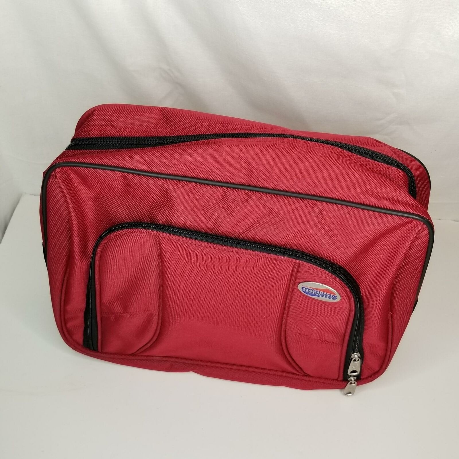 American Tourister Red Luggage Tote Shoulder Bag 15″ Carry On