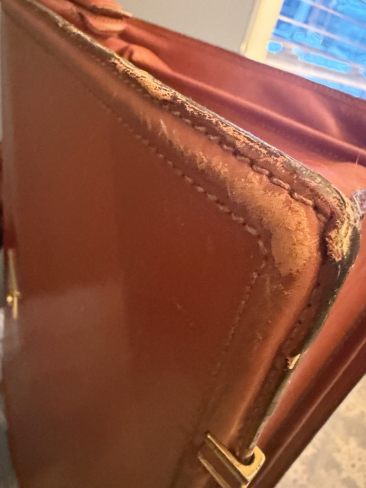 VTG Crouch & Fitzgerald Made In Italy By Briefcase Brown Leather Luggage