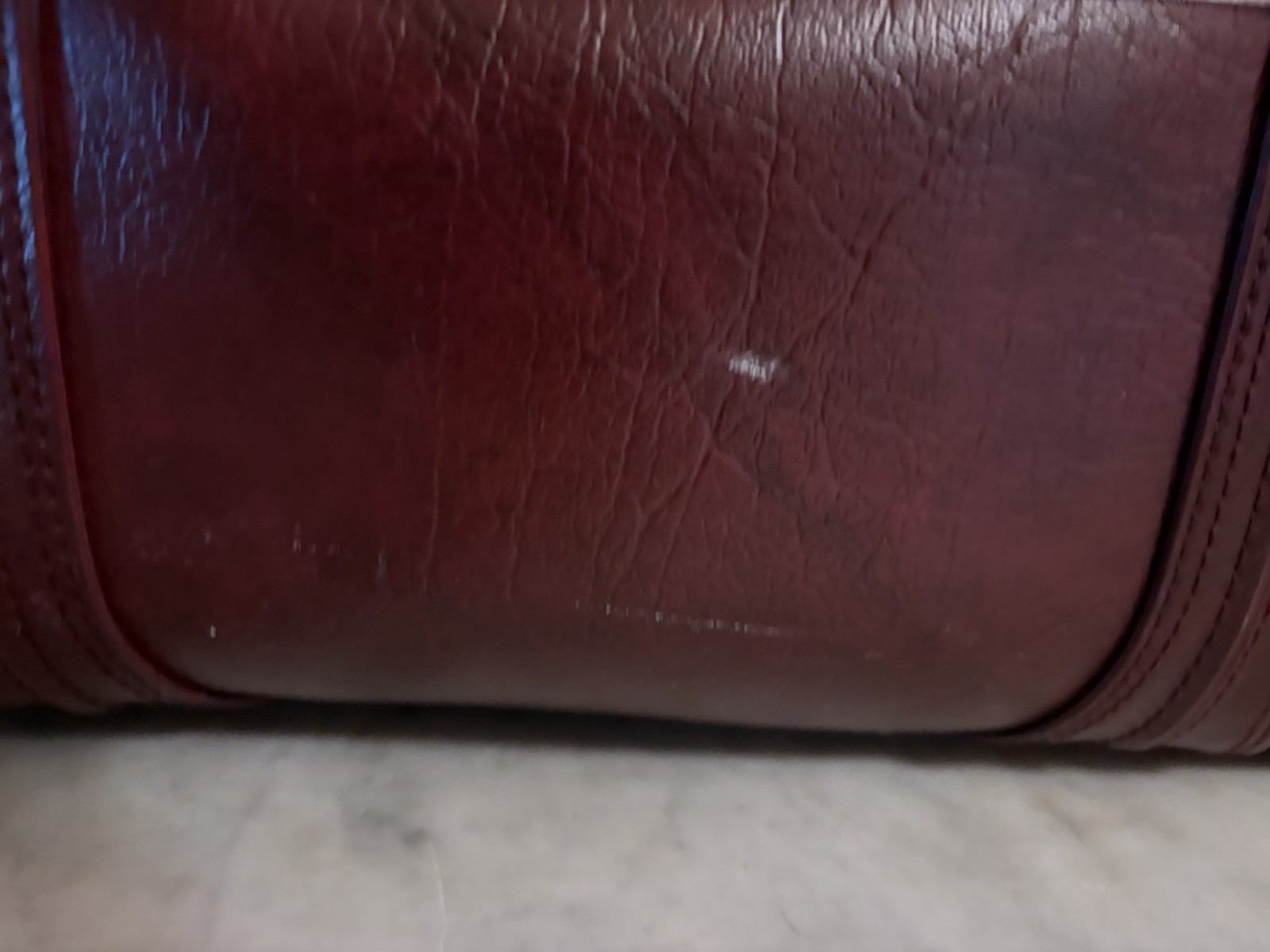 American Tourister Carry-On Vintage Duffle Bag Brown Leather Handles See Pics