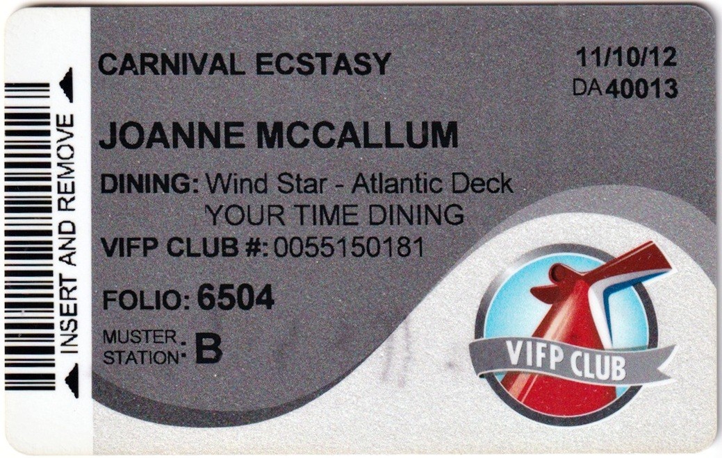 Collectible Carnival Cruise Line Room Keys – choose ship (A to J) *Free Shipping