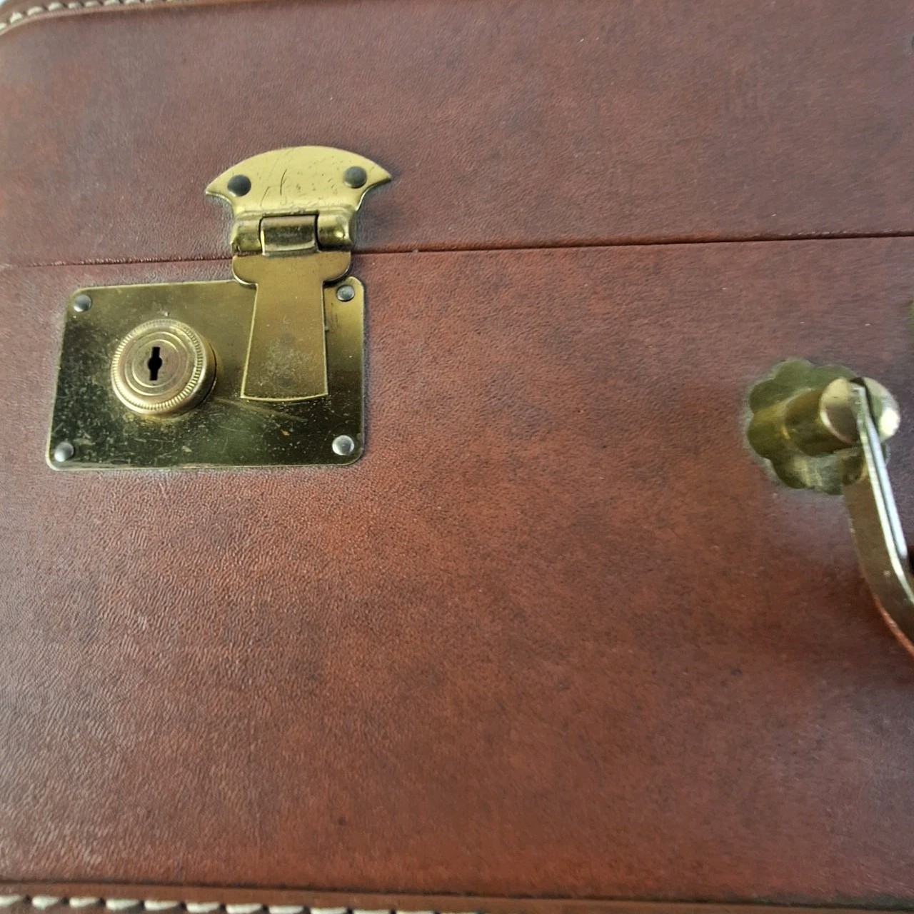 Vintage Travel Suitcase Luggage Sears Roebuck Co J.C. Higgins Mid Century