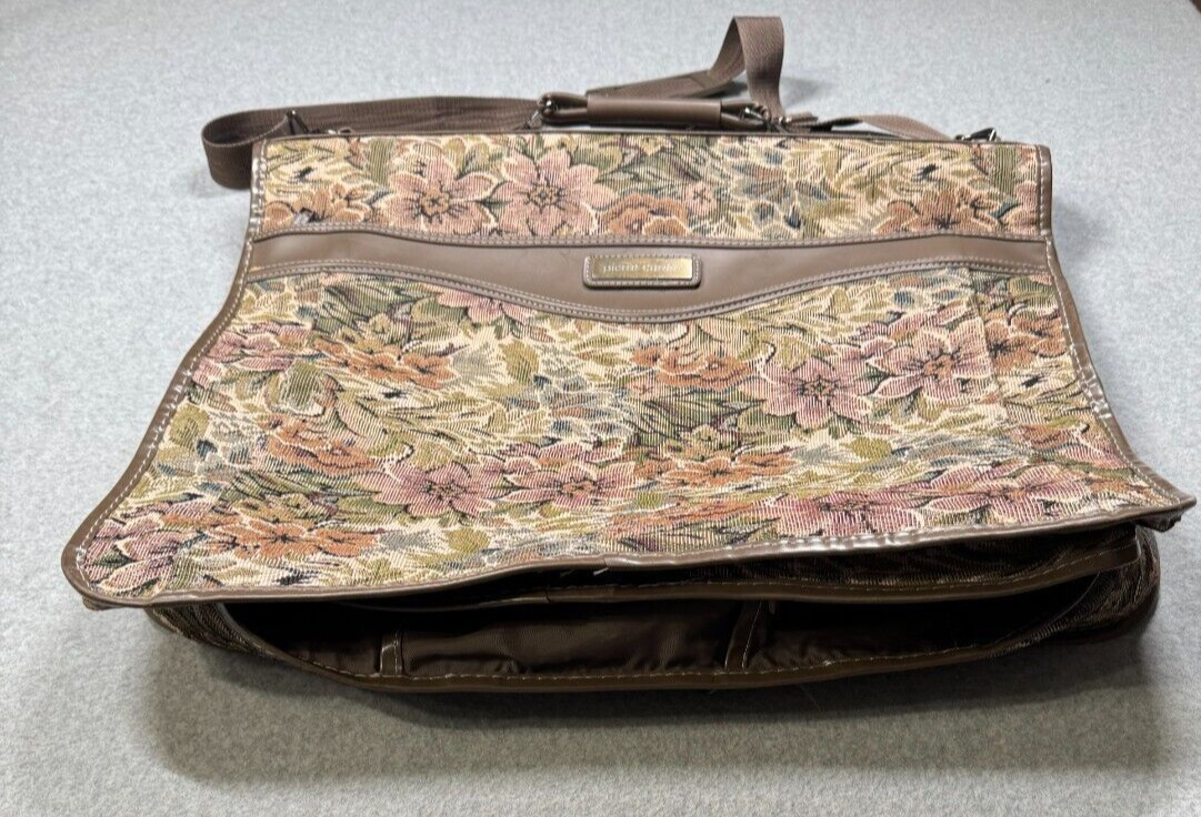 Pierre Cardin Garment Bag VTG Floral Pattern Travel