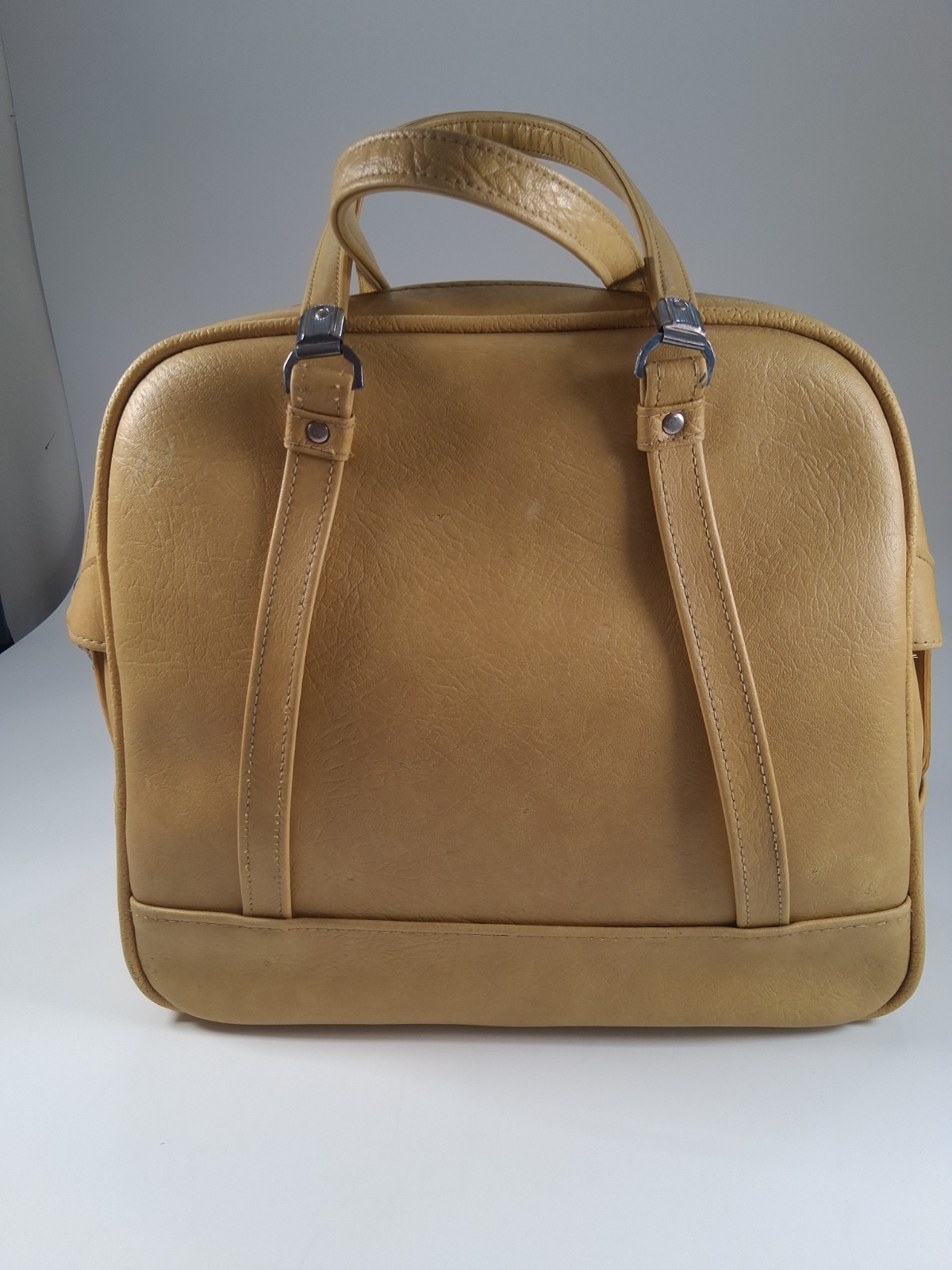 Vintage American Tourister Tote Carry On Luggage Mustard Yellow
