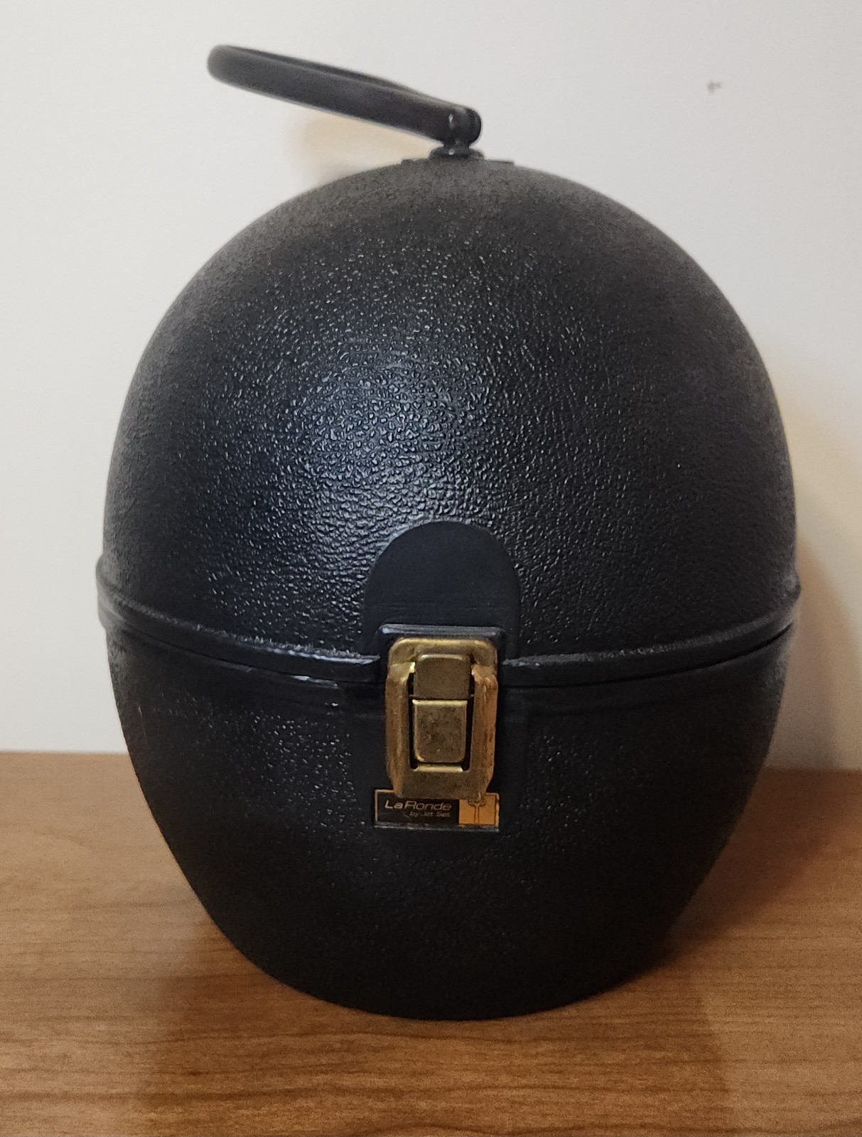 Vintage Mid Century LaRonde by Jet Set Hard Shell Wig Case Travel Suitcase
