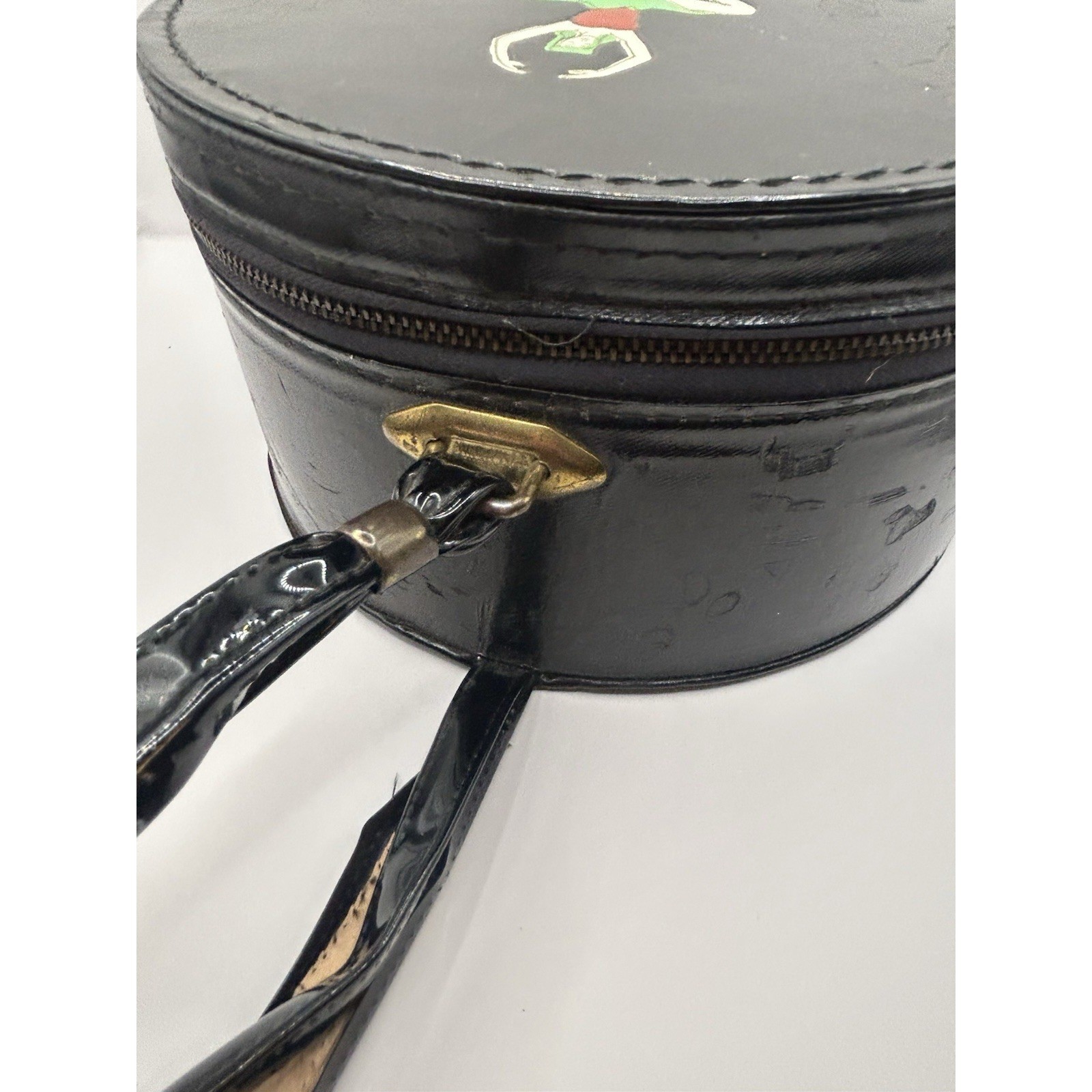 Vintage 1950s Munro Ballet Dance Case Zip-O-Niter Black Ballerina AS-IS