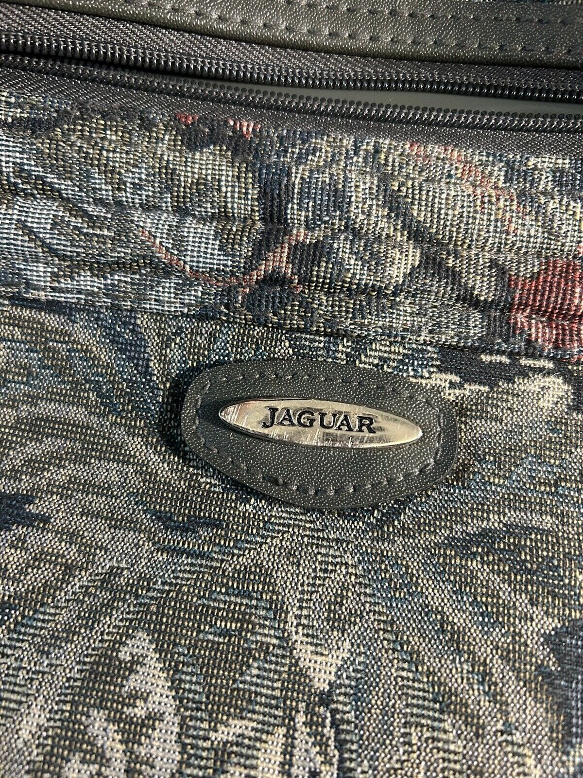 Vintage Jaguar Luggage Set Floral Tapestry Zip Travel Bags JC Penny 80’s Cottage