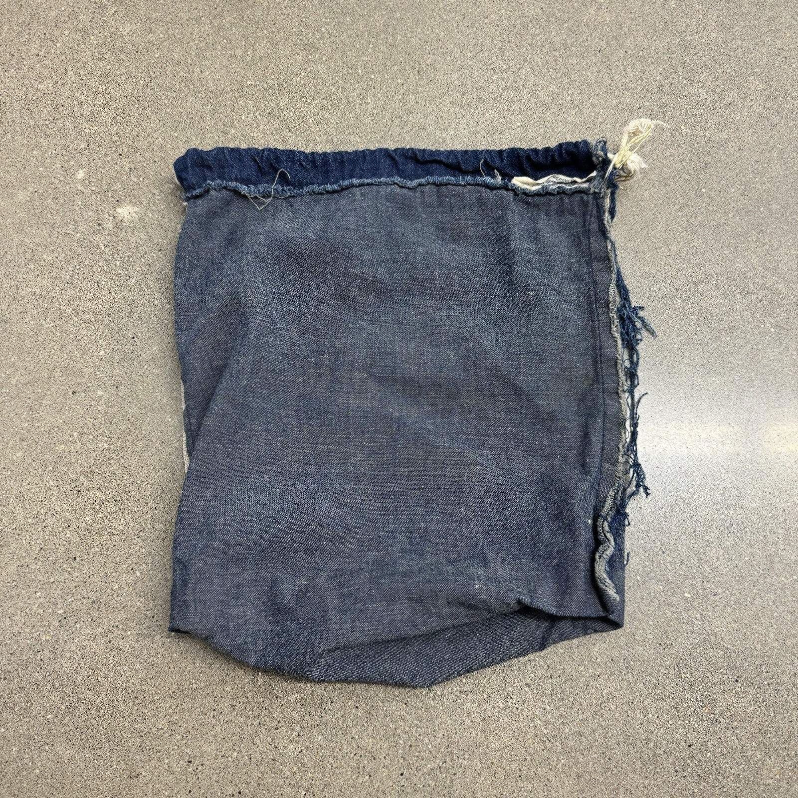 Vintage 50s GE General Electric Selvedge Denim Music Drawstring Bag