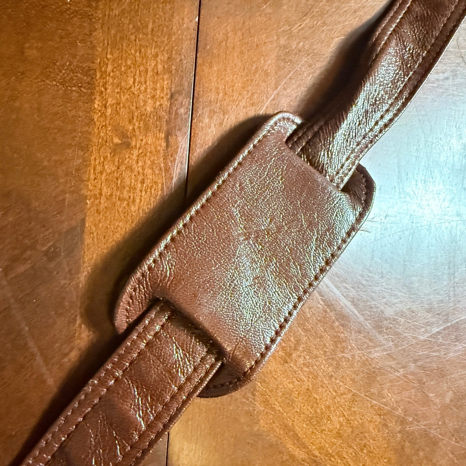 Vintage John Weitz Carry On Luggage Bag Brown Tan Canvas Duffel Shoulder Strap