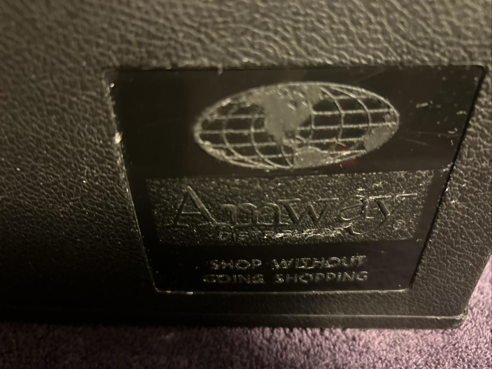 VTG Amway Distributor Black Plastic case 16x8x11 1970s 80s With Handle
