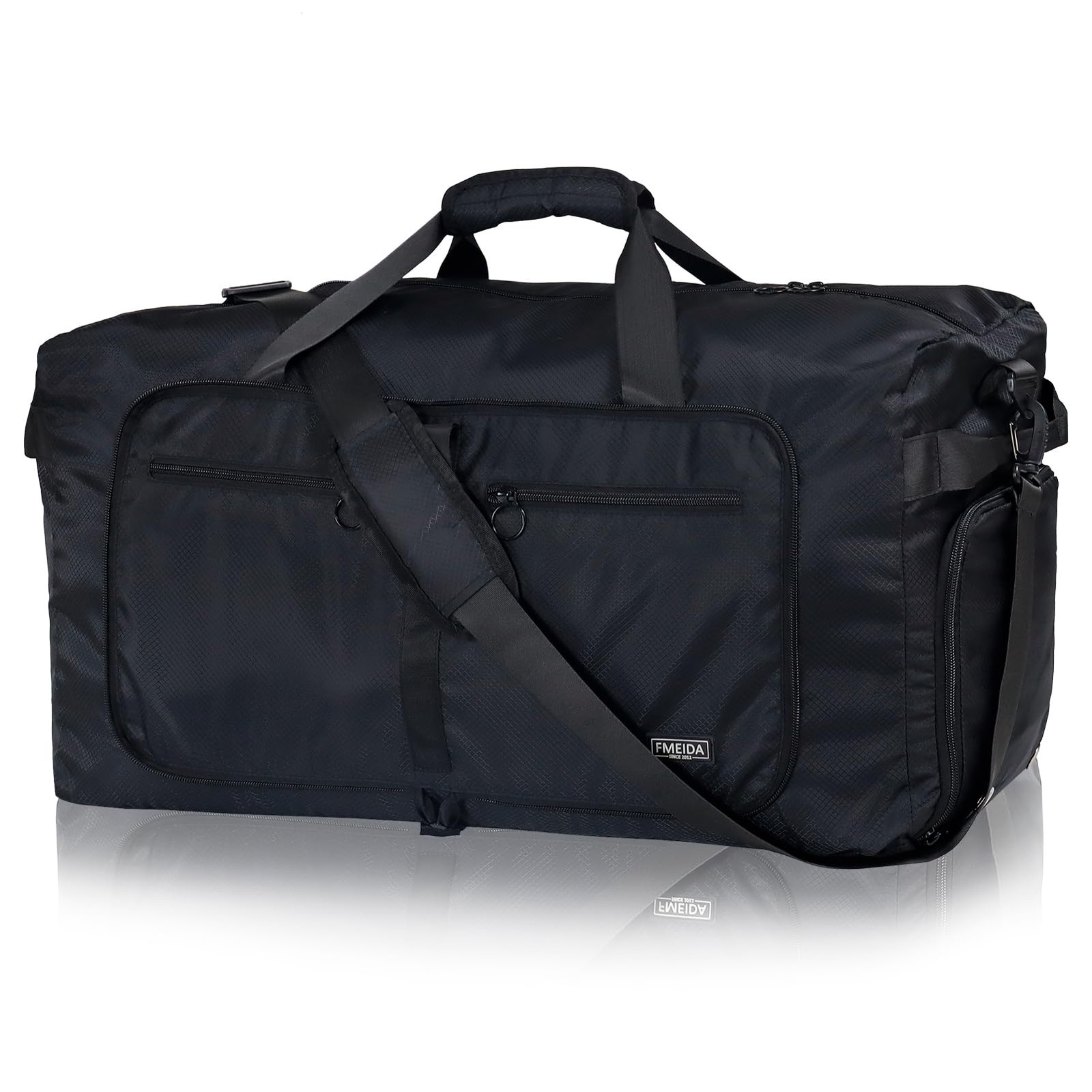 Fmeida 65L Duffle Bag Shoes Compartment Foldable Travel Duffel Bags For Men