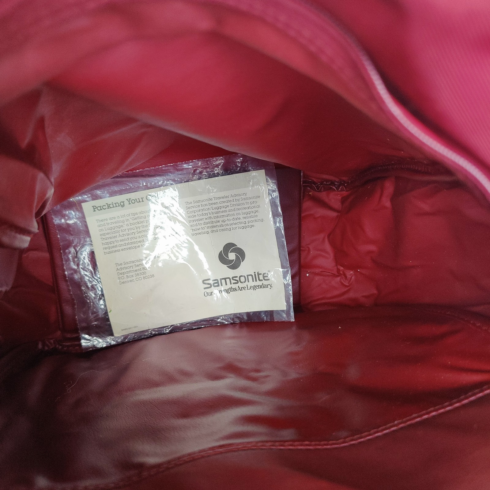 New Samsonite Vintage Overnight Shoulder Travel Flight Bag Adjustable Strap