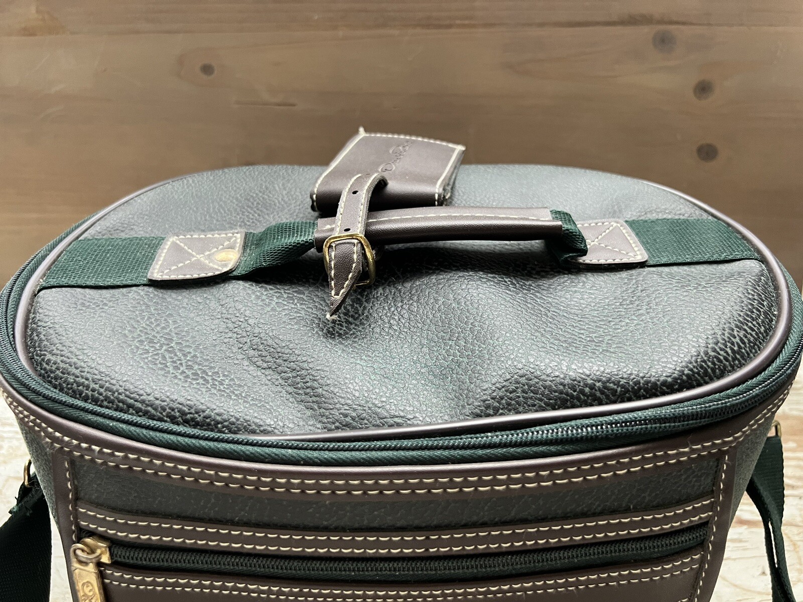 VTG Oscar de La Renta Train Case Luggage Travel Cosmetics Toiletry Bag Plane G9