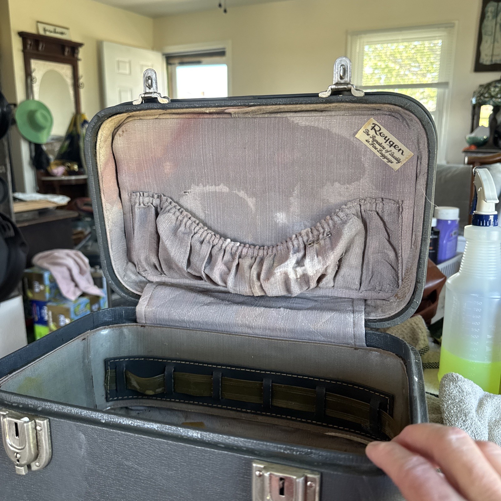 Vintage Train Case Platt No Key