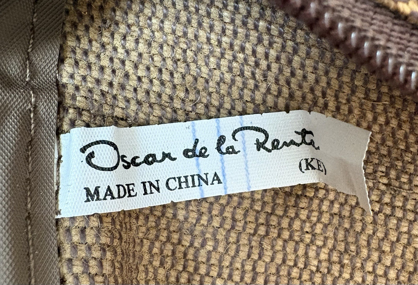Vintage Oscar de la Renta Tweed Travel Bag Duffle Suitcase Carry-On Overnight