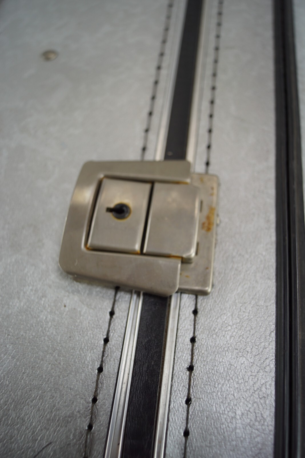 Vintage Suitcase Travel 60s Retro Silver Weekender Mid Century 70s