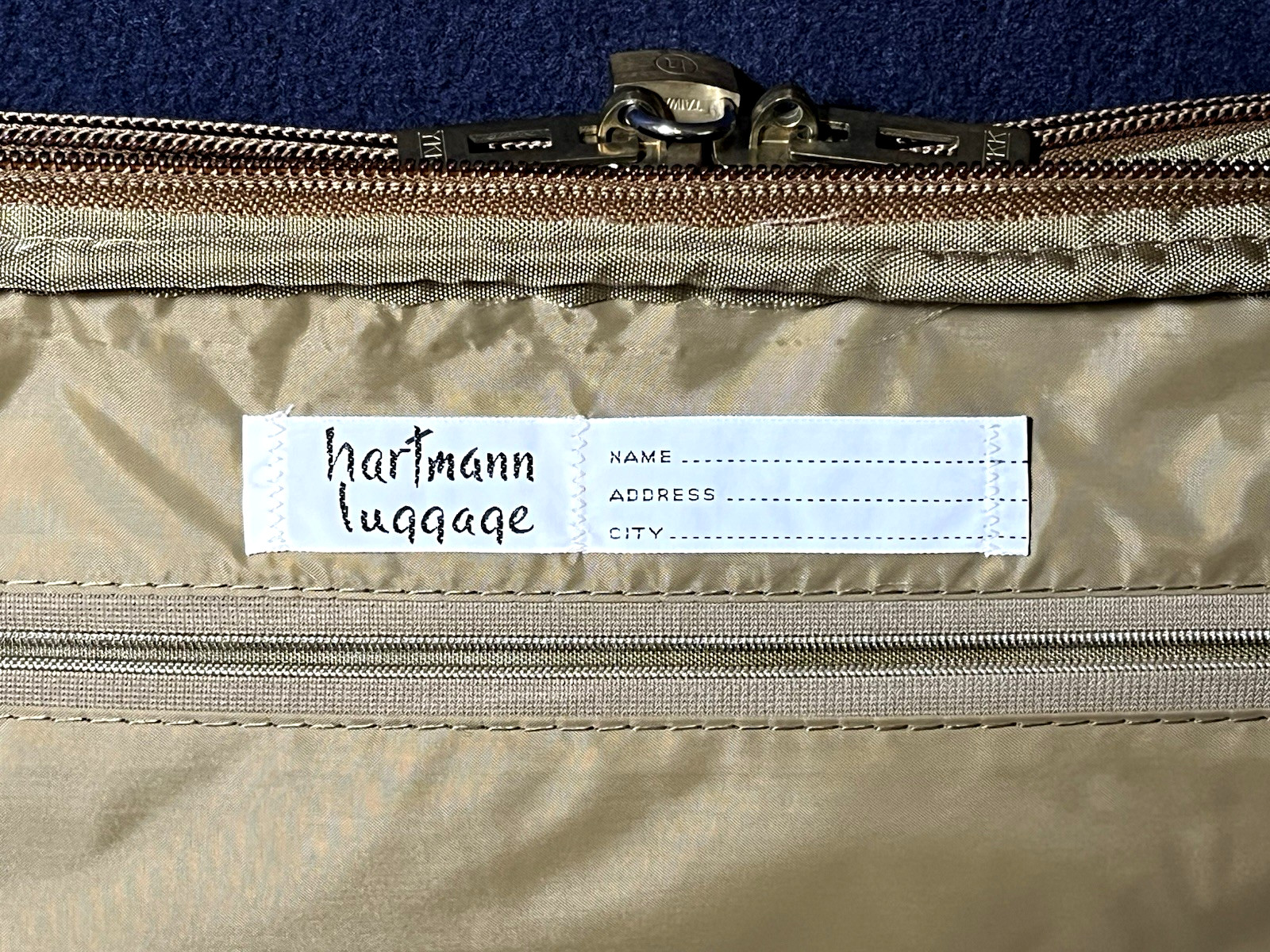 Vintage Hartmann Olive Green Nylon Travel Luggage Duffel Bag 20″