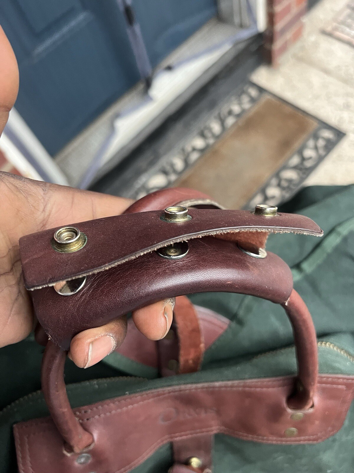 Orvis Canvas And Leather Duffle Bag Made In USA